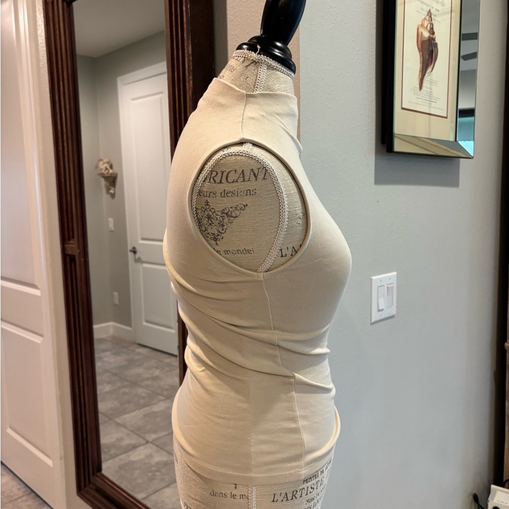 Zara Cotton Modal Top - ECRU - Picture 2 of 5